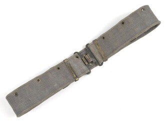 Niederlande Luftwaffe, Webkoppel Modell 1952, gebraucht, Gesamtlänge wie fotografiert 88cm