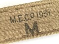 British Infantry Officers web belt, dated 1931. Used