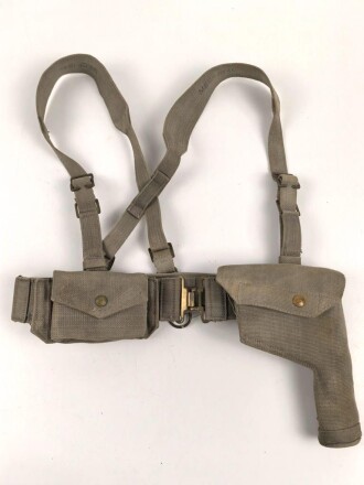 British Royal Air Force Officers web gear set, dated 1940, used