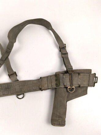 British Royal Air Force Officers web gear set, dated 1940, used