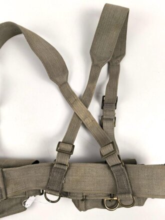 British Royal Air Force Officers web gear set, dated 1940, used