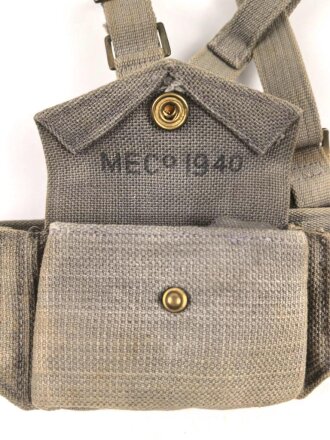 British Royal Air Force Officers web gear set, dated 1940, used