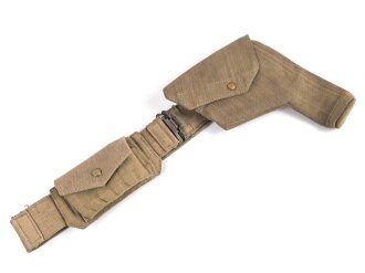 British 1940 dated three piece construction web belt,...