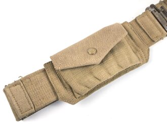 British 1940 dated three piece construction web belt,...