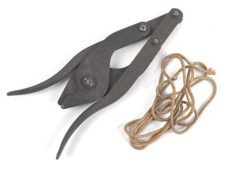 British 1943 dated wire cutter. Unused, with securing rope