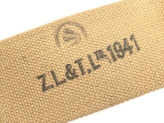 Canada, Pattern 37 Yoke to connect basic ammo pouches. Unused, dated 1941