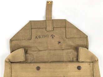 British WWII Officers Satchel bag, unused, dated 1942