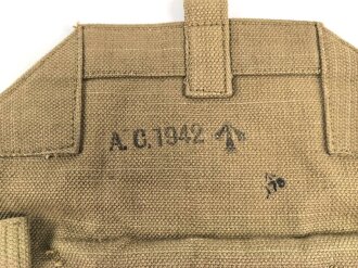British WWII Officers Satchel bag, unused, dated 1942