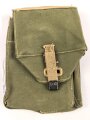 British WWII leight weight gasmask bag, dated 1943, unused