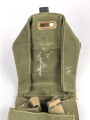 British WWII leight weight gasmask bag, dated 1943, unused