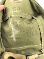 British WWII leight weight gasmask bag, dated 1943, unused