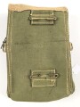 British WWII leight weight gasmask bag, dated 1943, unused