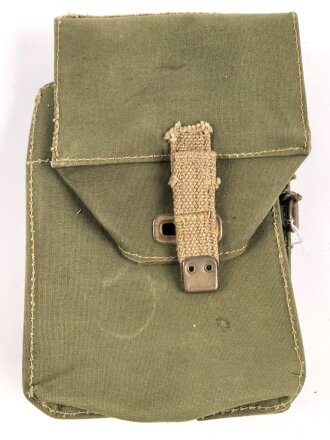 British WWII leight weight gasmask bag, dated 1944, unused