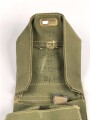 British WWII leight weight gasmask bag, dated 1944, unused