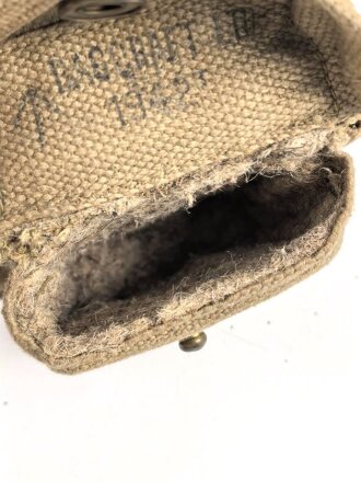 British WWII Compass MK.1  carrying pouch. Used, dated 1942