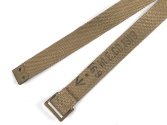 British 1919 dated equipment strap in very good condition
