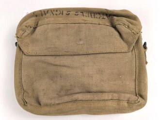 British WW2  Satchel Signals pouch, used, dated 1944