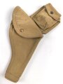 Canada, 1942 dated Enfield and Webley revolver holster with ammunition pouch