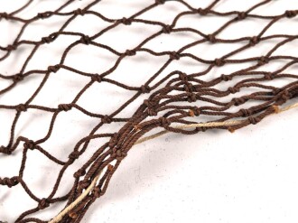 British WWII, brown Steel helmet net