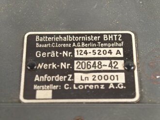Luftwaffe, Batteriehalbtonister BHT2 , Ln 20001. Für Richtfunkgerät Elster SEG2T. Originallack, Funktion nicht geprüft
