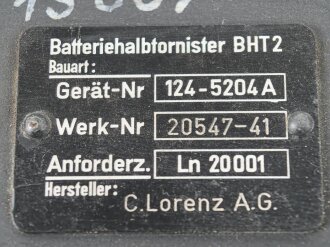 Luftwaffe, Batteriehalbtonister BHT2 , Ln 20001. Für...