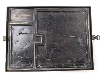 Luftwaffe, Batteriehalbtonister BHT2 , Ln 20001. Für Richtfunkgerät Elster SEG2T. Originallack, mit zugehörigem Gehäusedeckel,  Funktion nicht geprüft