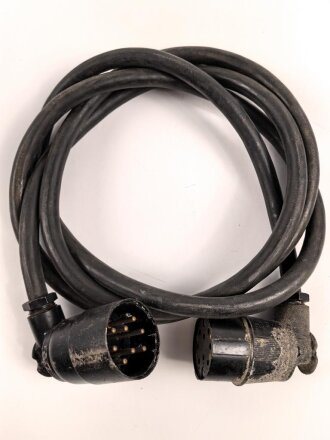 Luftwaffe, Batteriekabel 2 Meter Ln 20015-1  für Richtfunkgerät Elster SEG2T. Guter Gesamtzustand, Funktion nicht geprüft