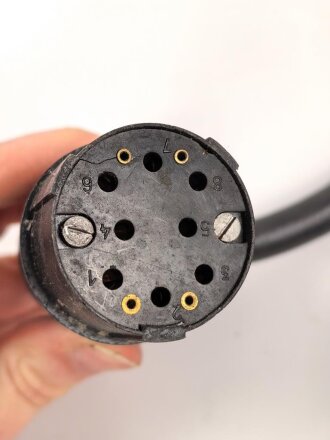 Luftwaffe, Batteriekabel 2 Meter Ln 20015-1  für Richtfunkgerät Elster SEG2T. Guter Gesamtzustand, Funktion nicht geprüft