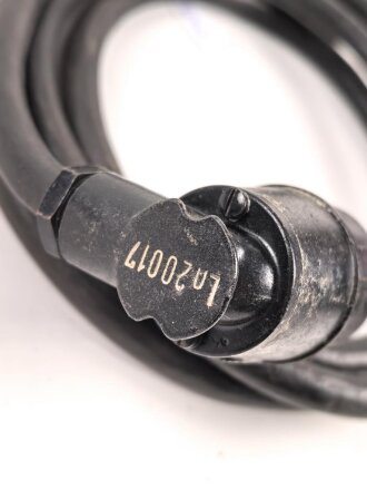 Luftwaffe, Batteriekabel 2 Meter Ln 20015-1  für Richtfunkgerät Elster SEG2T. Guter Gesamtzustand, Funktion nicht geprüft