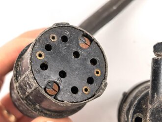 Luftwaffe, Batteriekabel  Ln 20015  für Richtfunkgerät Elster SEG2T. Eine Steckverbindung defekt,  Funktion nicht geprüft