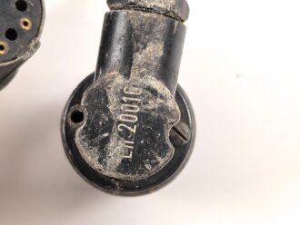 Luftwaffe, Batteriekabel  Ln 20015  für Richtfunkgerät Elster SEG2T. Eine Steckverbindung defekt,  Funktion nicht geprüft