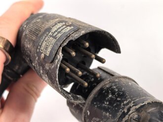 Luftwaffe, Batteriekabel  Ln 20015  für Richtfunkgerät Elster SEG2T. Eine Steckverbindung defekt,  Funktion nicht geprüft