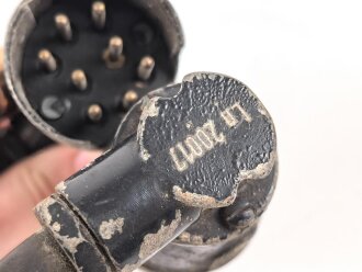 Luftwaffe, Batteriekabel  Ln 20015  für Richtfunkgerät Elster SEG2T. Eine Steckverbindung defekt,  Funktion nicht geprüft