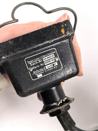 Luftwaffe, Verlängerungskabel 15 Meter auf Trommel für Handapparat HAP2 zum Richtfunkgerät Elster SEG2T. Guter Gesamtzustand, Funktion nicht geprüft