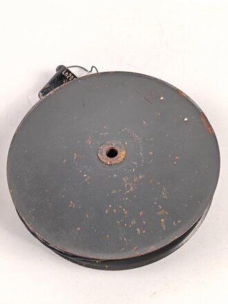 Luftwaffe, Verlängerungskabel  auf Trommel für Taste zum Richtfunkgerät Elster SEG2T. Guter Gesamtzustand, Funktion nicht geprüft,