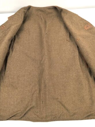 British WWII, leather Jerkin " camouflaged" Used, 1943 ? dated