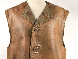 British WWII, leather Jerkin " camouflaged"...