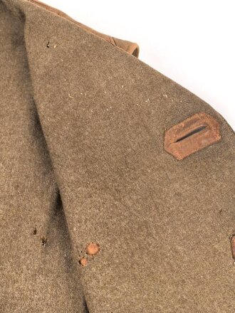 British WWII, leather Jerkin " camouflaged" Used, 1943 ? dated