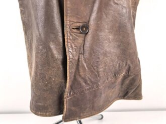 British WWII, leather Jerkin " camouflaged" Used