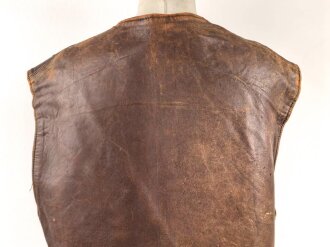 British WWII, leather Jerkin " camouflaged" Used