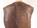British WWII, leather Jerkin " camouflaged" Used