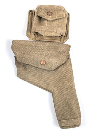 British pattern 37 webbing pistol holster with ammunition...