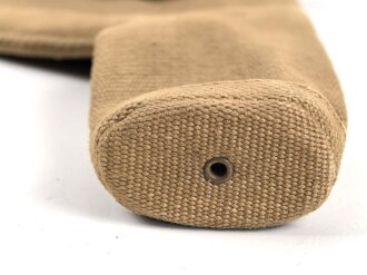 British pattern 37 webbing pistol holster with ammunition pouch, both dated 1940