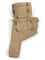 British pattern 37 webbing pistol holster with ammunition pouch, both dated 1940