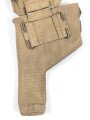 British pattern 37 webbing pistol holster with ammunition pouch, both dated 1940
