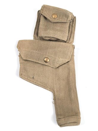 British pattern 37 webbing pistol holster with ammunition...