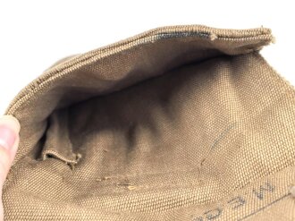 British pattern 37 webbing pistol holster with ammunition pouch, both dated 1942