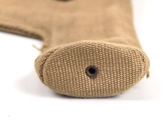 British pattern 37 webbing pistol holster with ammunition pouch, both dated 1942