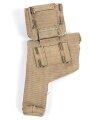 British pattern 37 webbing pistol holster with ammunition pouch, both dated 1942