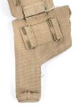 British pattern 37 webbing pistol holster with ammunition pouch, both dated 1942